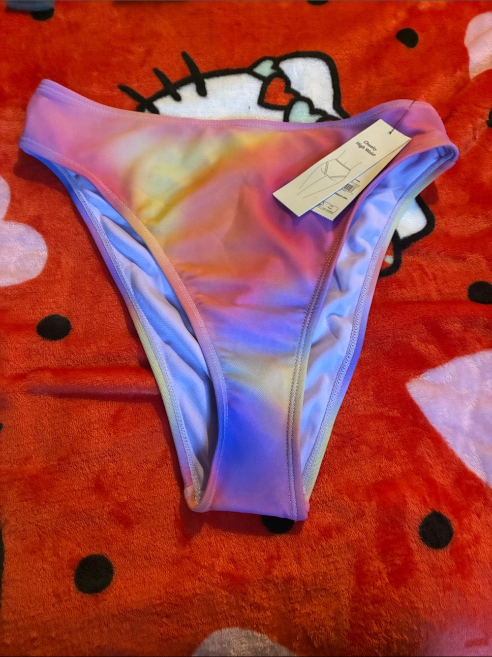 Girls Pastel Tie-Dye Bikini Bottoms - Multicolor